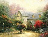 Thomas Kinkade Canvas Paintings - The Blessings Of Spring